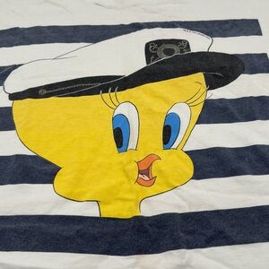 Vintage Tweety Bird Sailor T Shirt 1994 Single Stitch Looney Toons Size XL USA